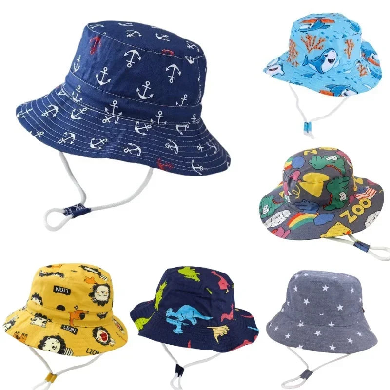 Cotton Fisherman Hat for Baby Girls and Boys 1-3 Years