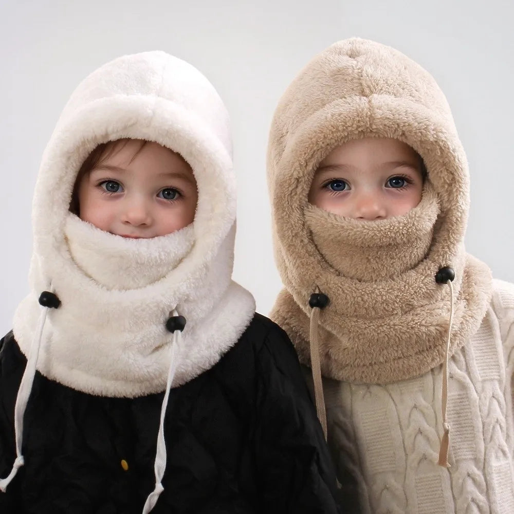 Unisex Plush Balaclava Hats for Children with Ear Protection