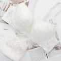 Sexy Wireless Lace Lingerie Set for Women in Floral Design