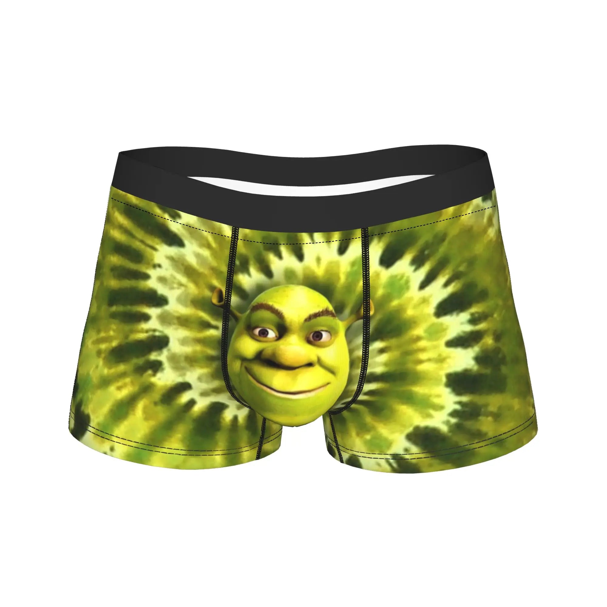 Humor Boxer Shorts for Men Cartoon Breathable Polyester M-XXL