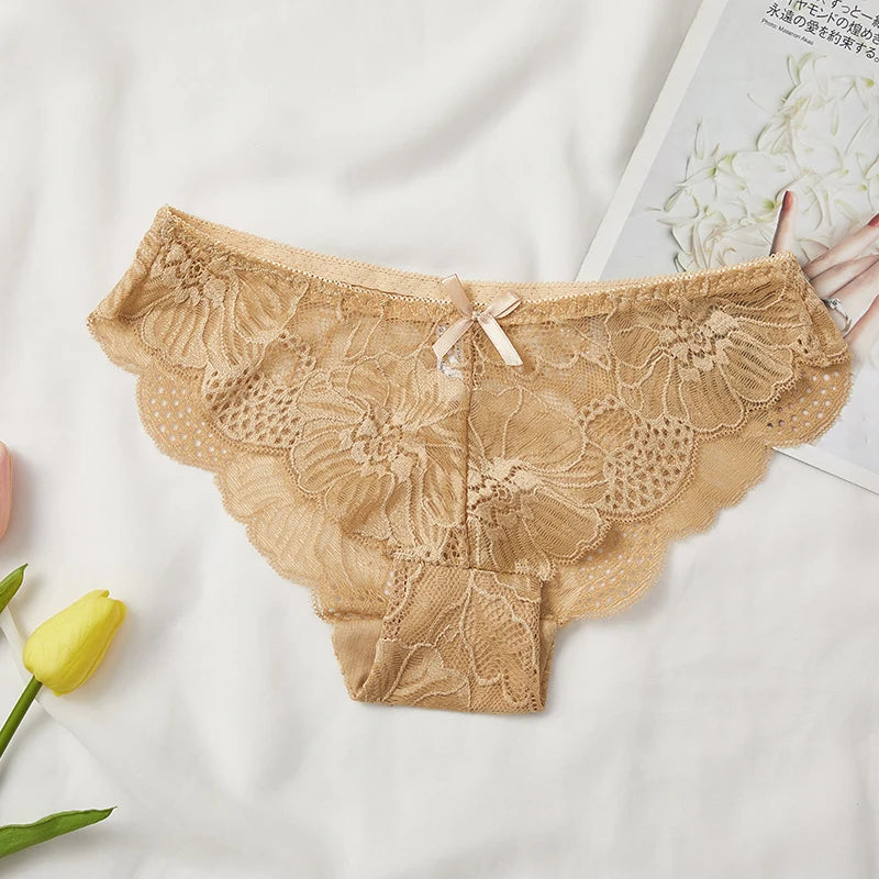 Sexy Lace Transparent Briefs for Women by MOONBIFFY