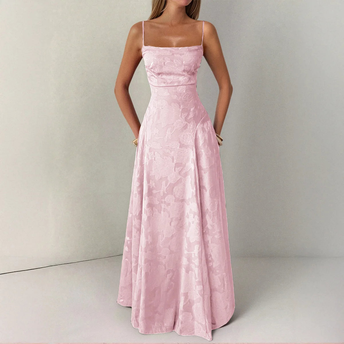 Solid Color Tube Top Dress for Women by RHJPEADL