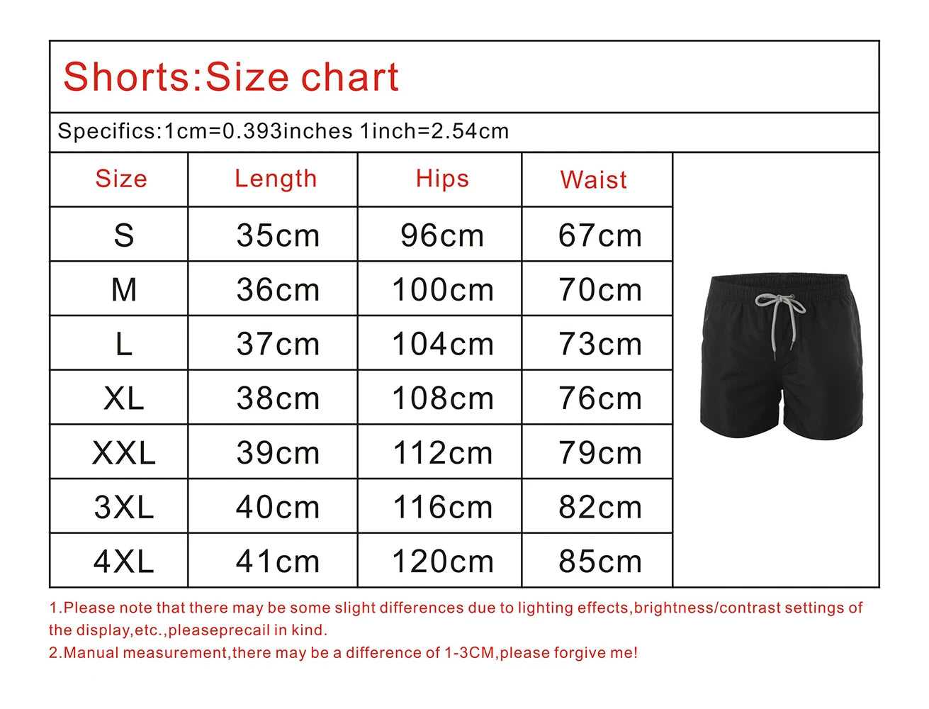 Men's Quick Drying Polyester Beach Shorts with Mesh Lining