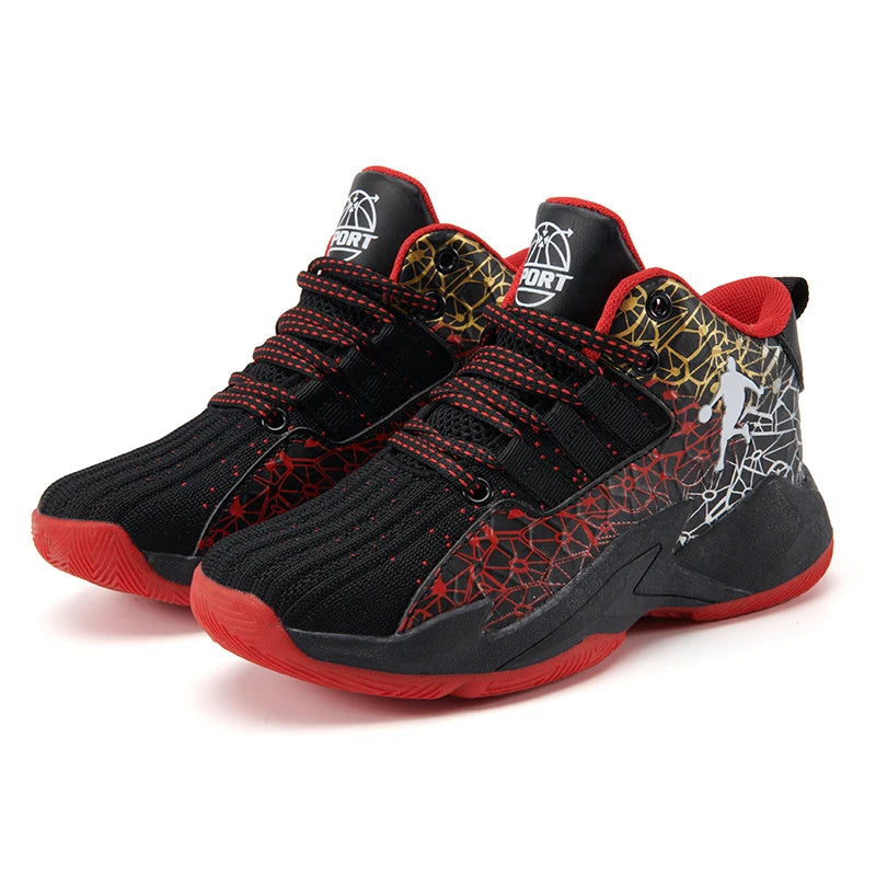 2026 Boys Basketball Sneakers Comfortable Lace-Up Shoes