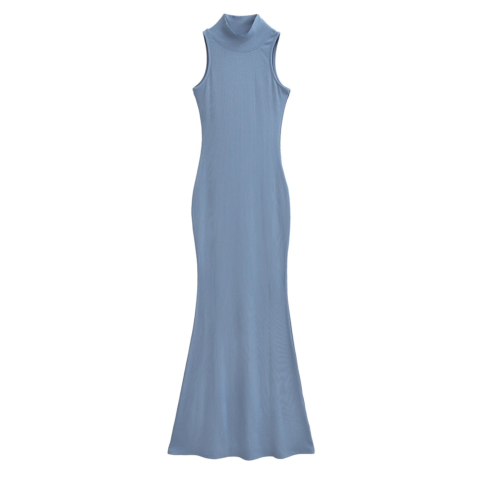 Elegant Turtleneck Knitted Bodycon Dress for Women