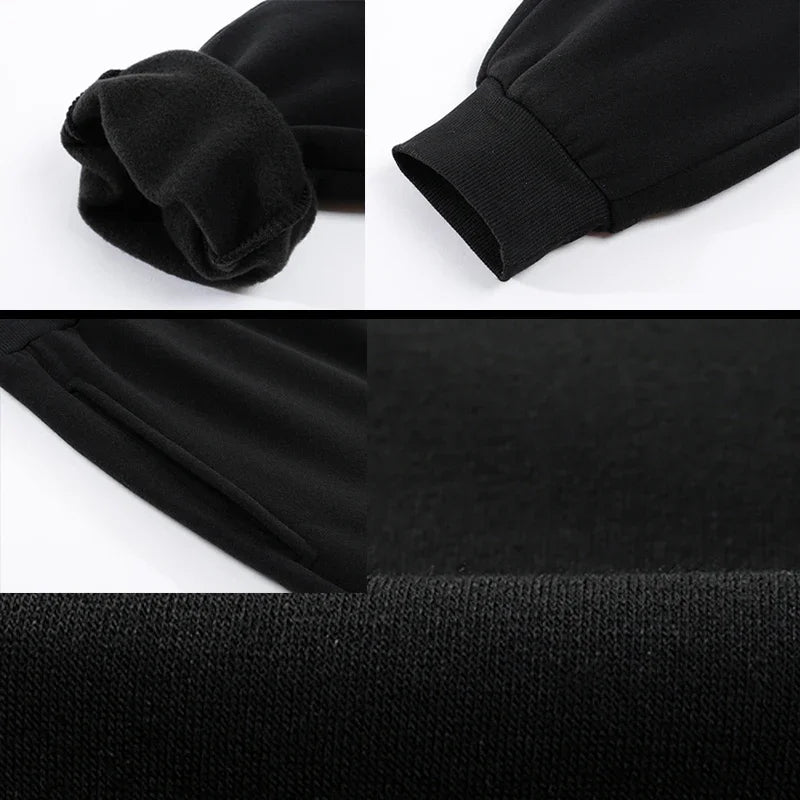 Women's Ankle-Length Polyester Sweatpants with Drawstring