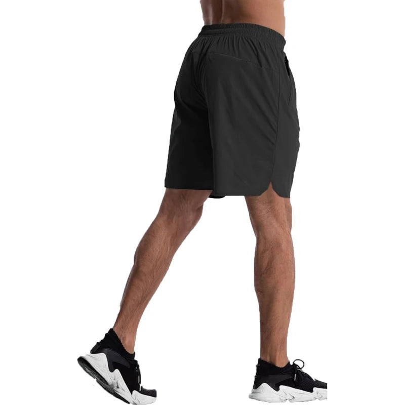 Men's Nylon Elastane Sport Shorts for Summer Running