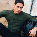 New Men Swimming T-shirt Swimsuit Beach UV Protection Rash Guard Diving Swimwear Long Sleeve Surfing Suit Surf Clothes Rashguard