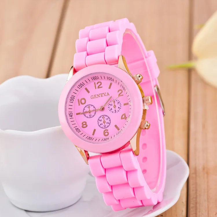 Luxury Silicone Strap Quartz Watch for Women by MALEY LifeStyle