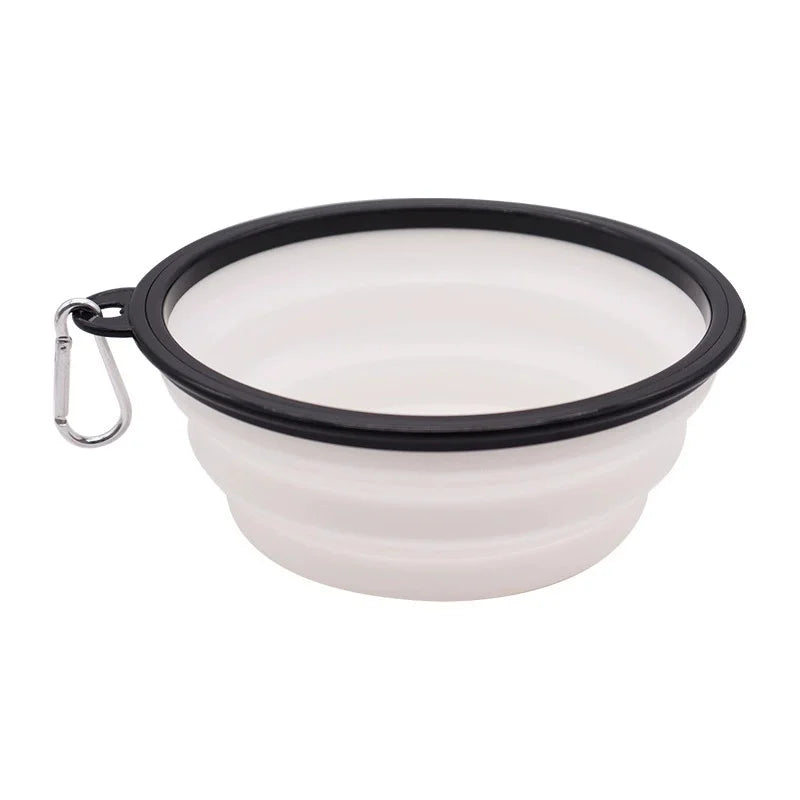 Collapsible Silicone Pet Travel Bowl for Food and Water