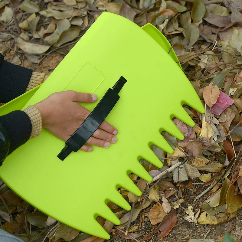 Plastic Gardening Rake for Collecting Leaves and Debris