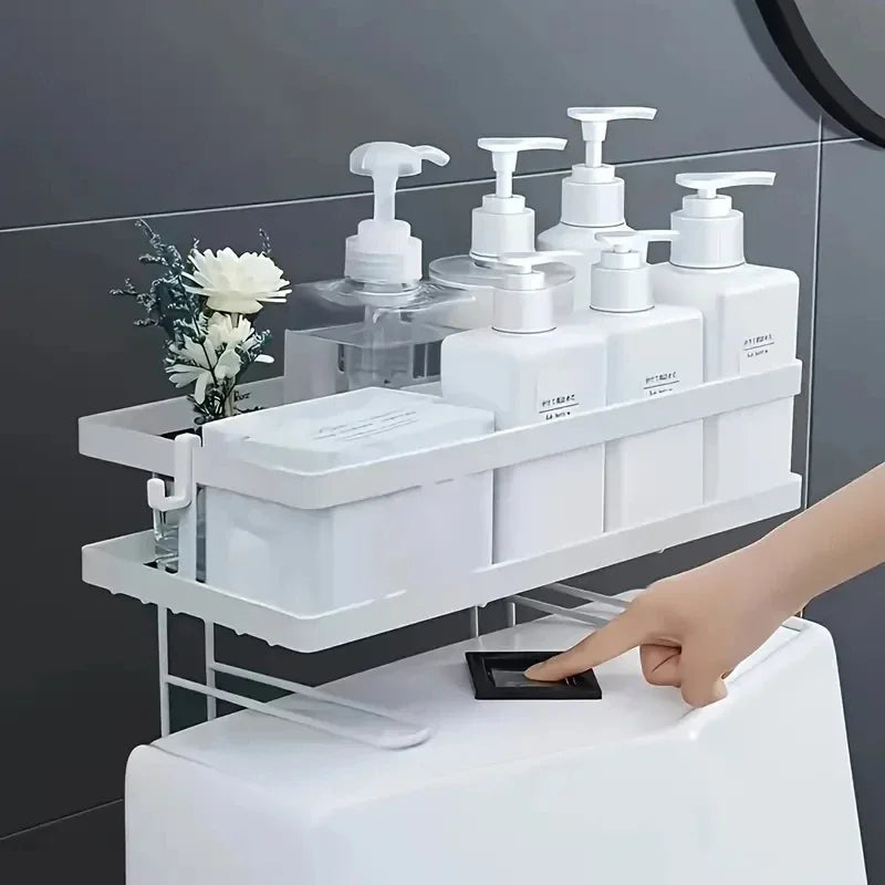 Metal Over The Toilet Storage Shelf Organizer for Bathrooms