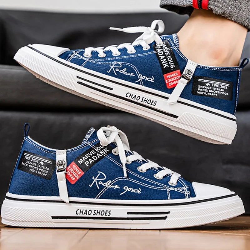 Men Sport Shoes Autumn New Breathable Me Canvas Shoe Comfortable Casual Men Shoes Light Tennis Shoe Trend Skate Shoe Man Sneaker