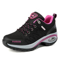 Luxury Women's Platform Sneakers in Microfiber with Lace-Up Closure