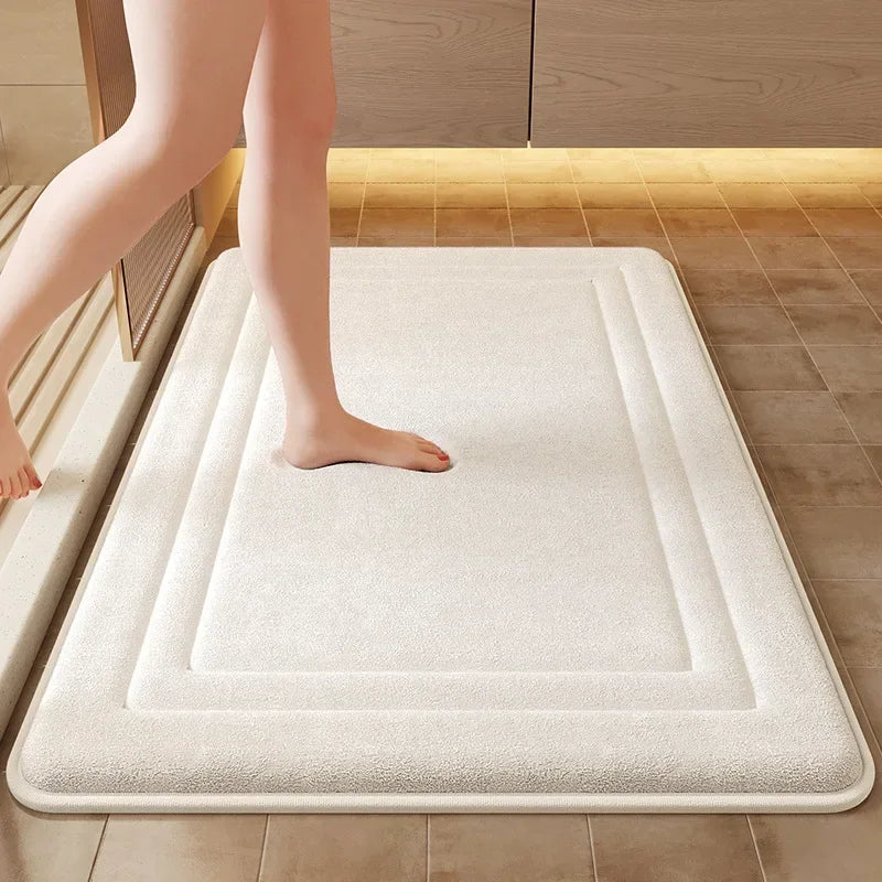 Super Soft Foam Bath Mat for Bathroom Modern Style