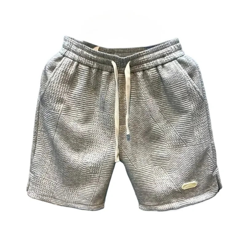 Men's Casual Polyester Shorts for Summer Running and Jogging