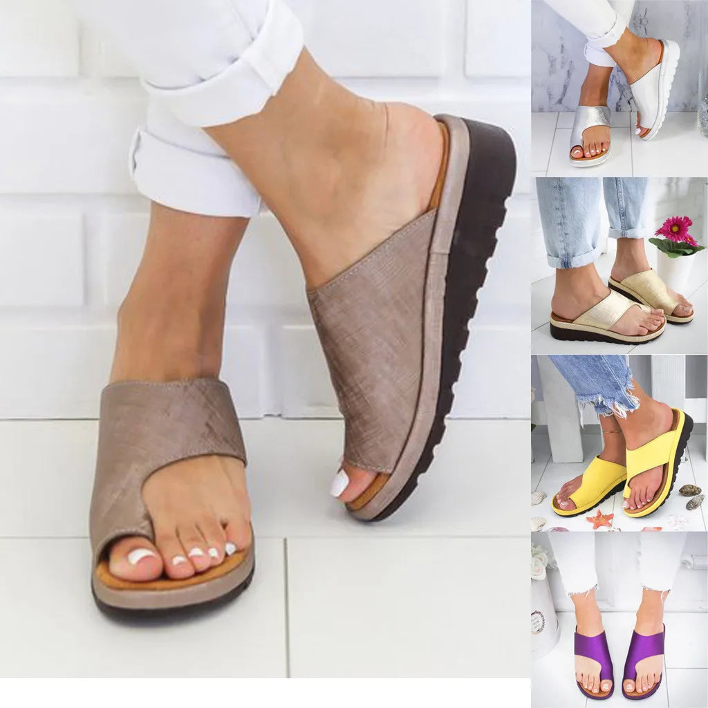 YBQJOO Women's Comfy Platform Sandals in ROME Style