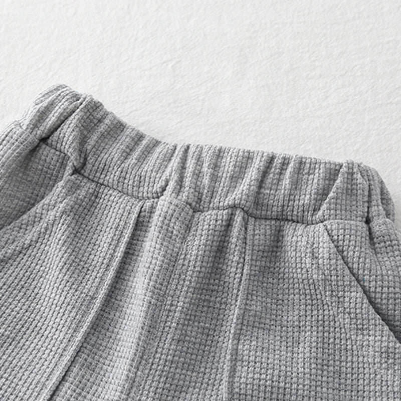 Boys' Casual Cotton Polo Shirt and Shorts Set for Ages 1-3