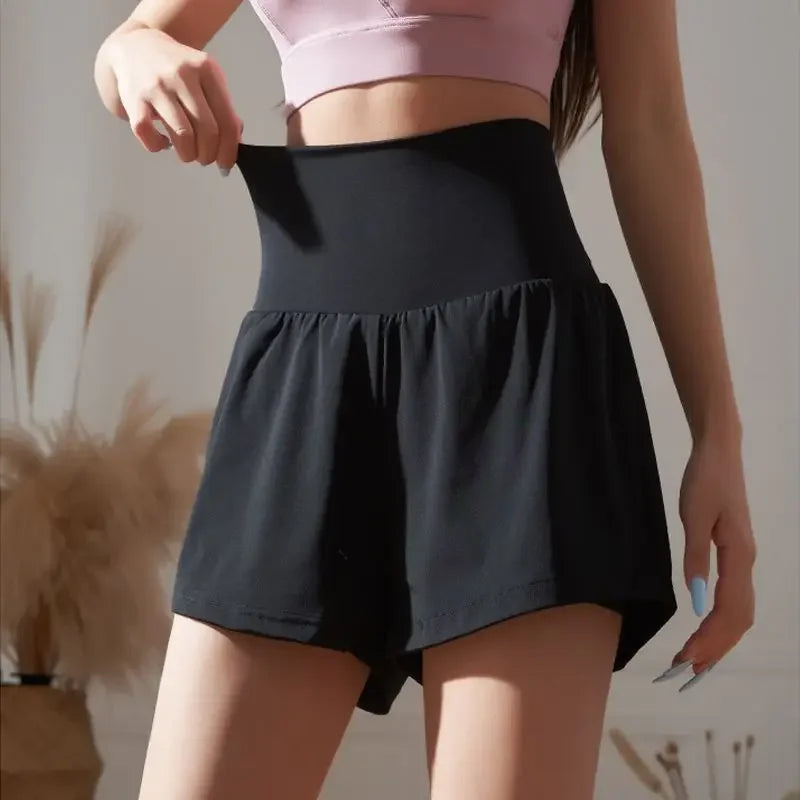 Summer Women's Cotton Blend Elastic Waist Shorts for Outdoors