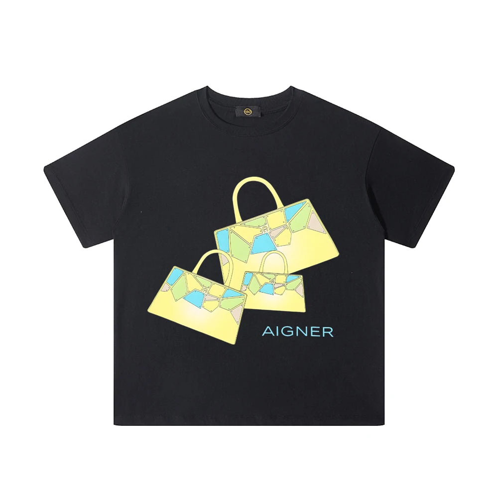 Girls' Cotton Summer T-Shirt with O-Neck Design