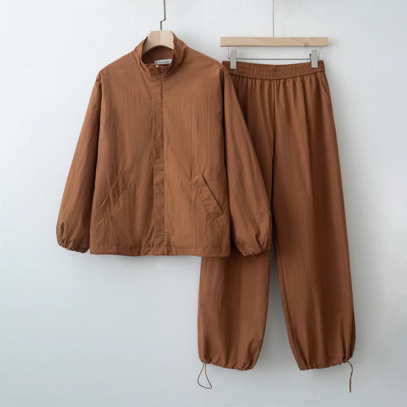 KALEIRDA Women's Autumn Sports Style Jacket and Pants Set