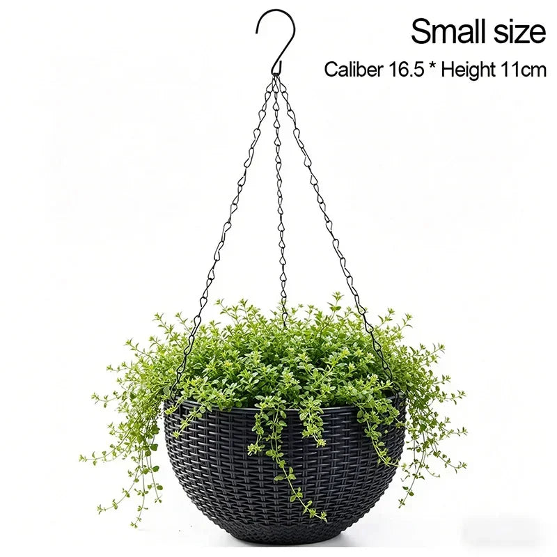 Macrame Hanging Plant Pot for Outdoor Flowers and Vases