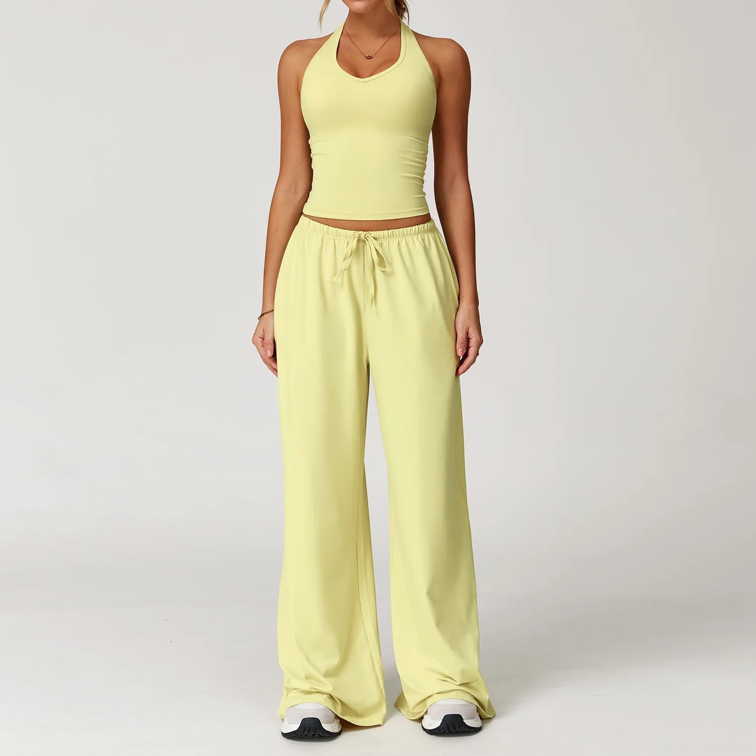 BIANHUI Women's Quick-Dry Yoga Set with Beauty Back Strap