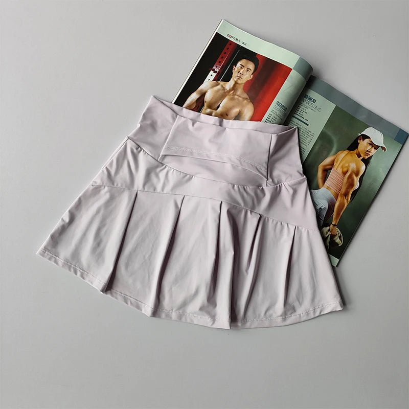 Women's Quick Dry High Waist Sports Skirt for Tennis and Yoga
