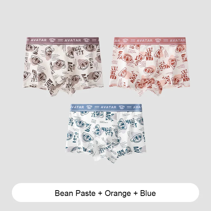 Men's Cartoon Boxer Shorts in Cotton and Elastane