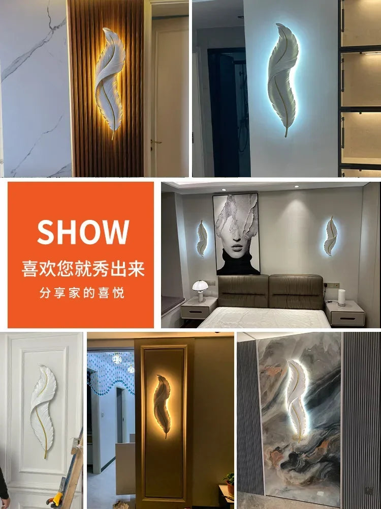 Art Deco LED Wall Lamp in Gold and Ivory for Modern Spaces