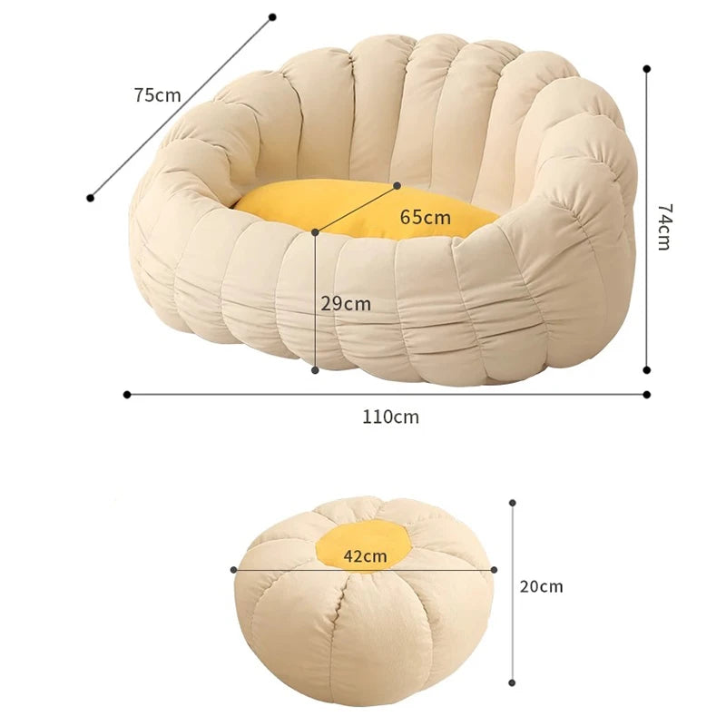 Modern L-Shaped 2 Person Sofa Set for Living Room Comfort