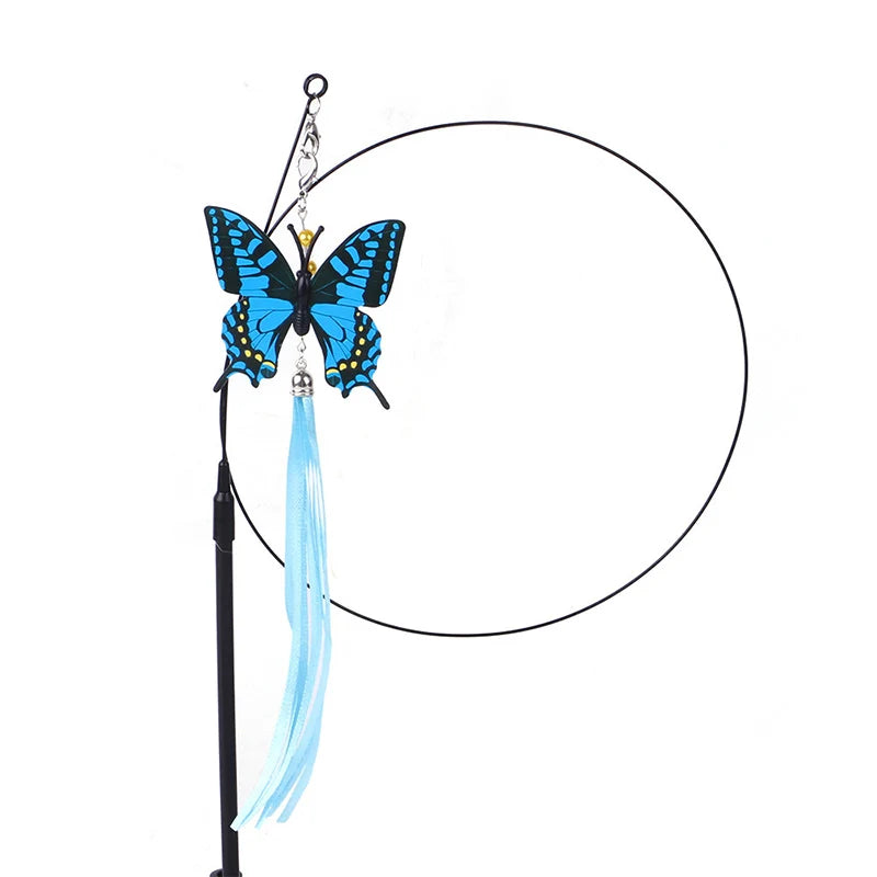 Interactive Cat Teaser Stick with Suction Cup and Removable Design