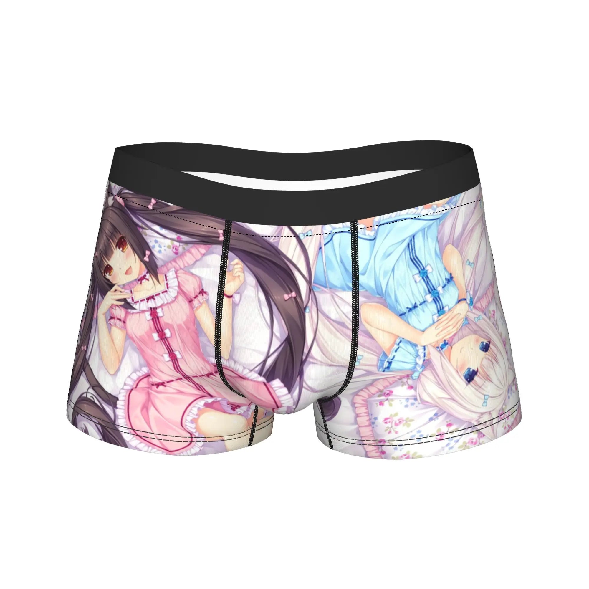 Men's Funny Cartoon Boxer Shorts Breathable Polyester Underwear