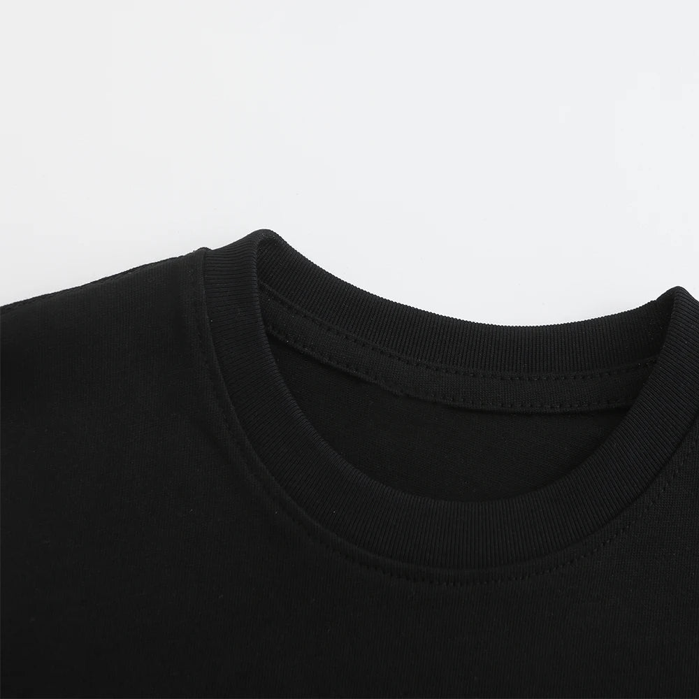 Girls' Cotton Summer T-Shirt with O-Neck Design