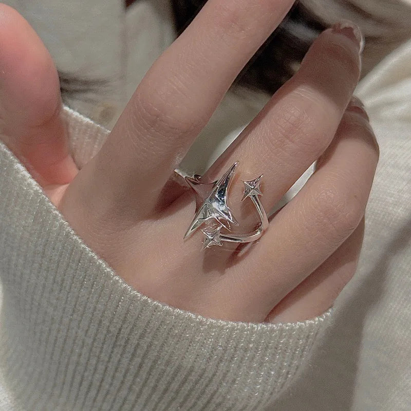 BF CLUB 925 Sterling Silver Handmade Women’s Irregular Ring