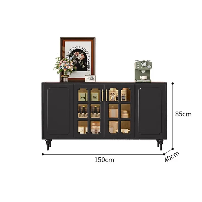Elegant Modern Living Room Cabinets in Wood by HOUYU