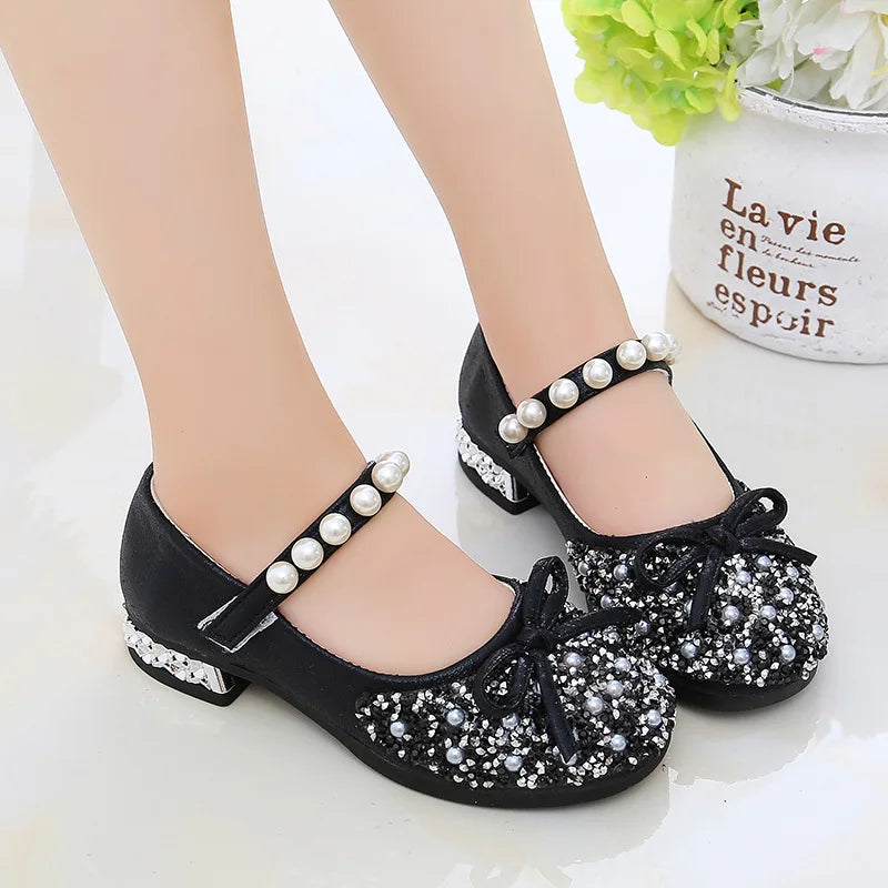 Girls Princess Sandals 2024 Summer Soft Sole PU Leather Shoes