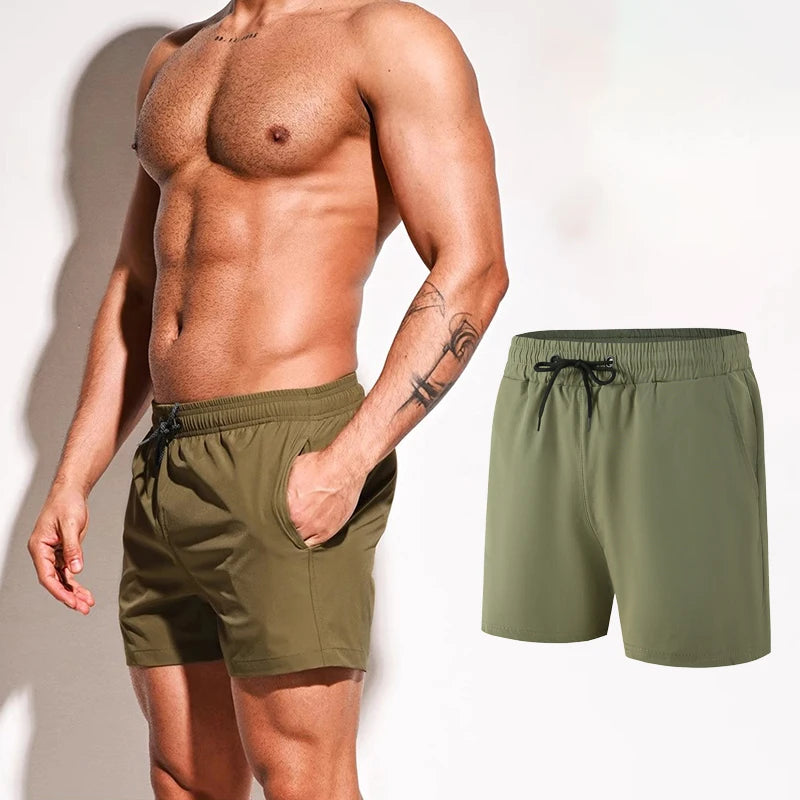 Men's Quick Dry Swim Shorts for Summer Beach Activities