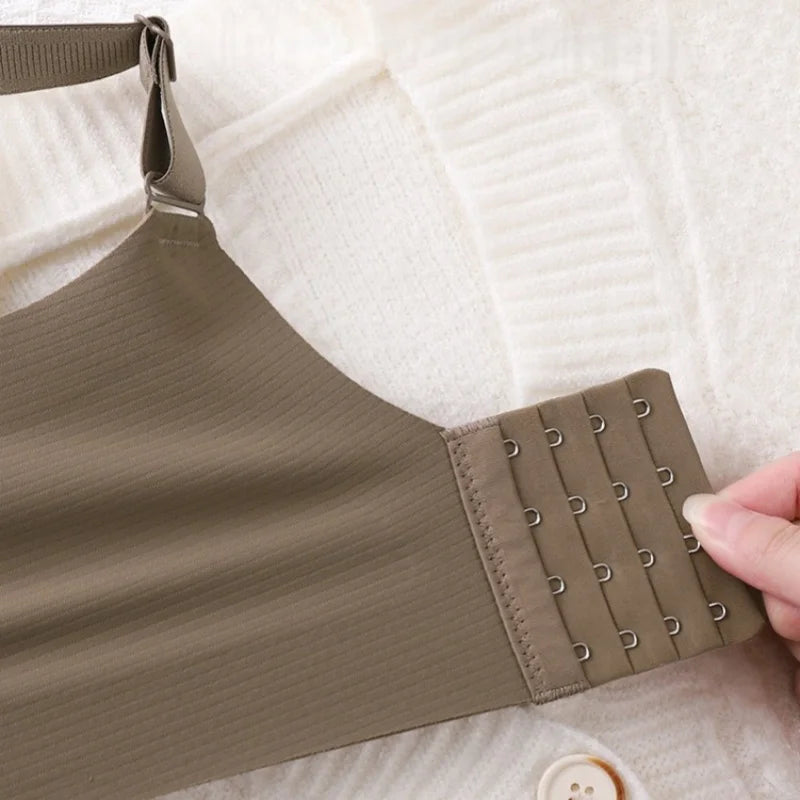 Comfortable Push-Up Bra for Women Seamless Padded V-neck