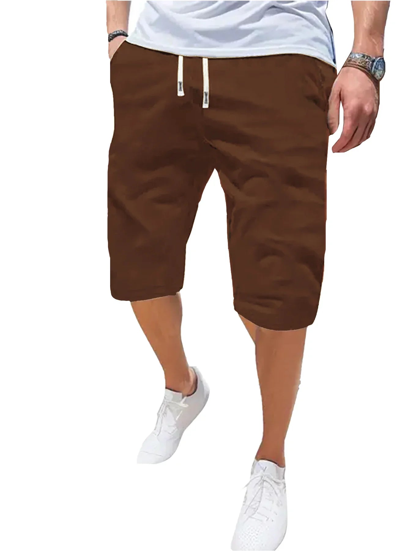 Men's Casual Polyester Sports Shorts for Summer Running
