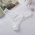 Lace Mesh Hook Briefs for Women Low Waist Seamless Underpants