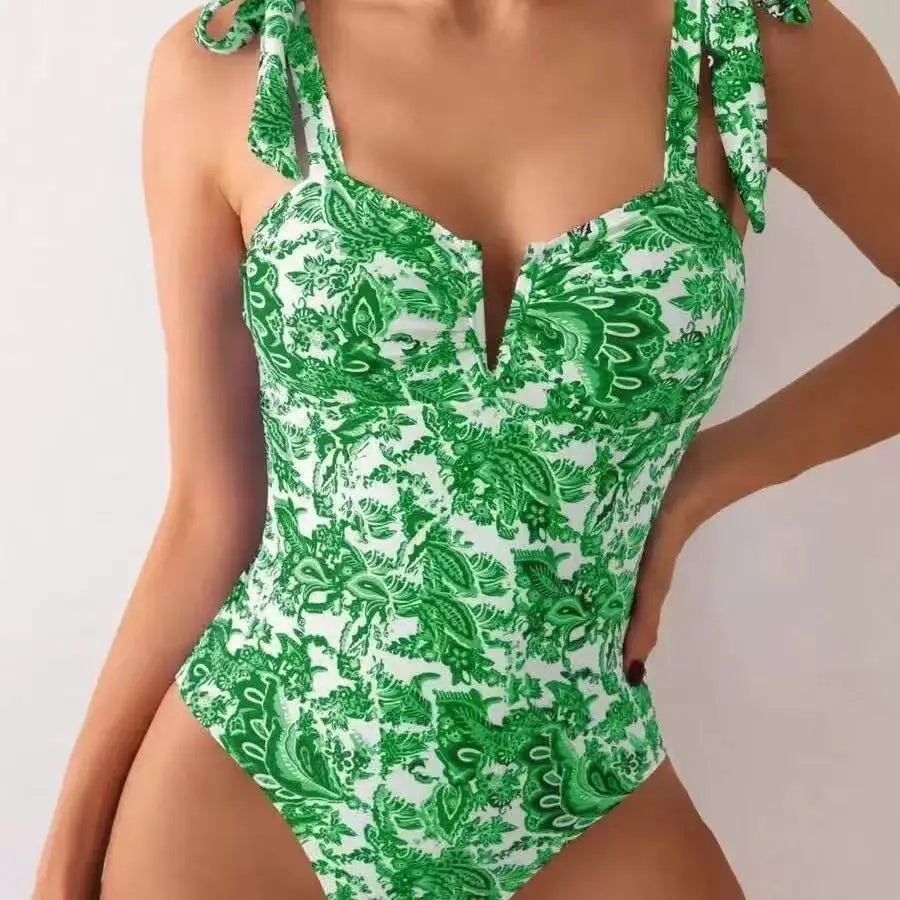 Women Sexy One-Piece Swimsuit with Adjustable Straps