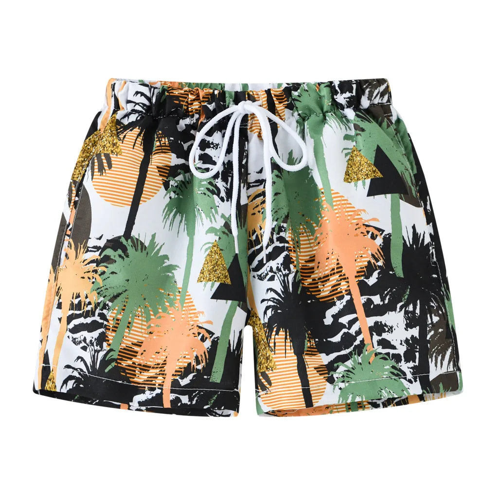 2026 Summer Boys Cartoon Swimming Trunks Beach Shorts