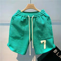 YIGUDAR Men's Casual Beach Shorts in Cotton and Polyester