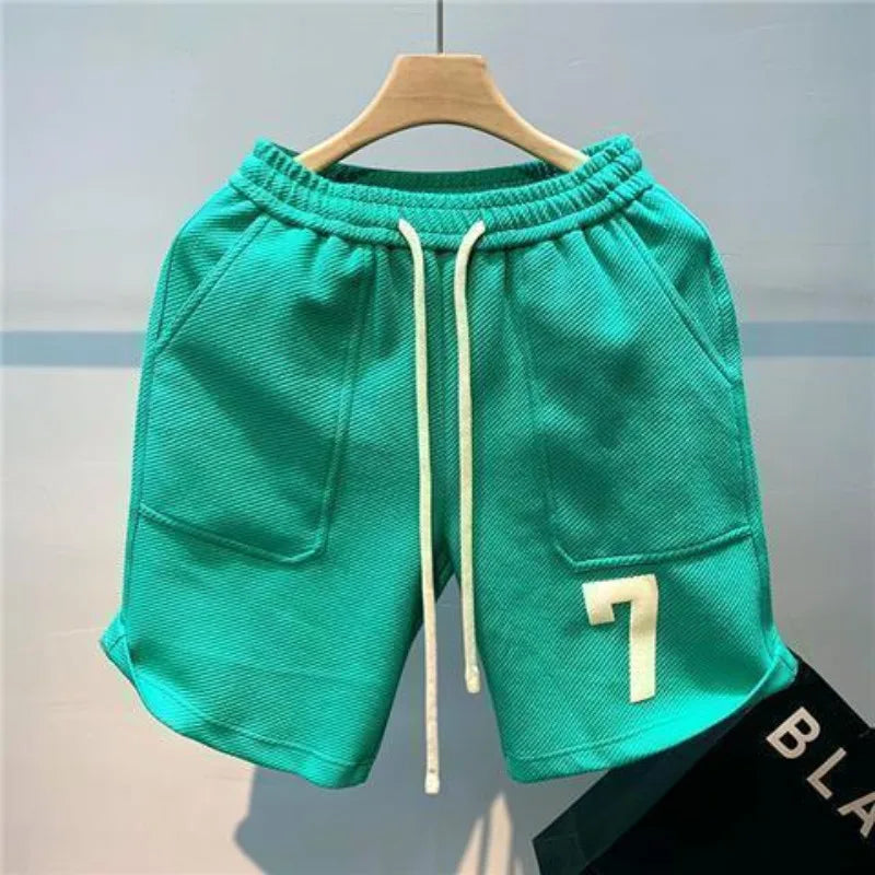 YIGUDAR Men's Casual Beach Shorts in Cotton and Polyester