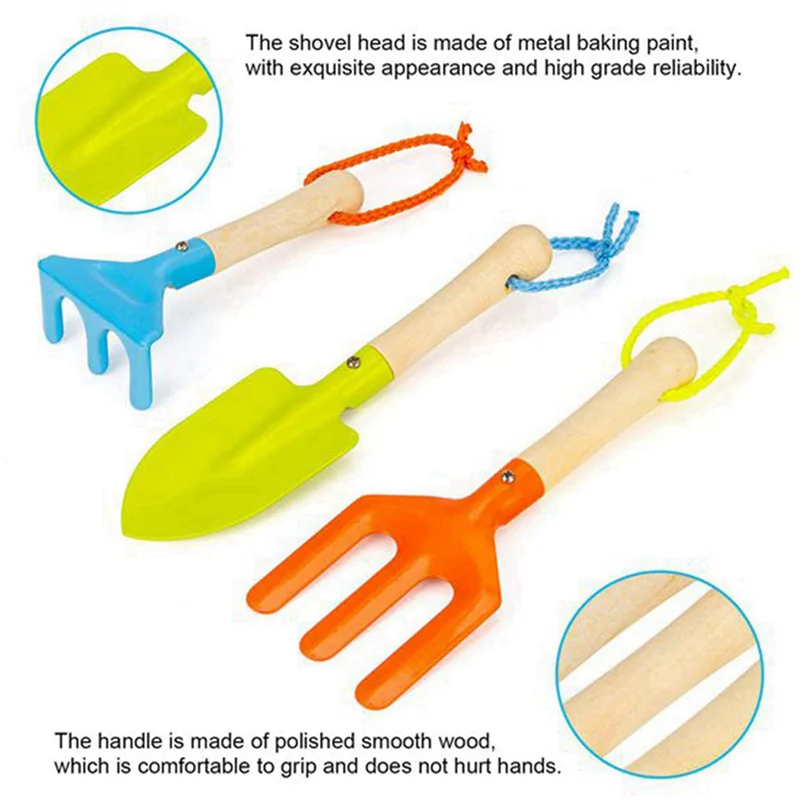 A02F-2X Children's Plastic Gardening Tools Set for Kids