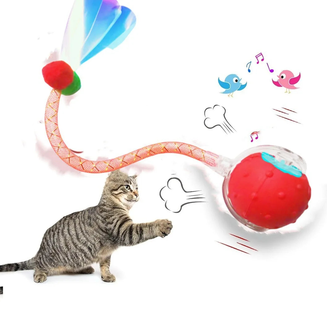 Smart Rolling Ball Cat Toy for Interactive Play and Boredom Relief