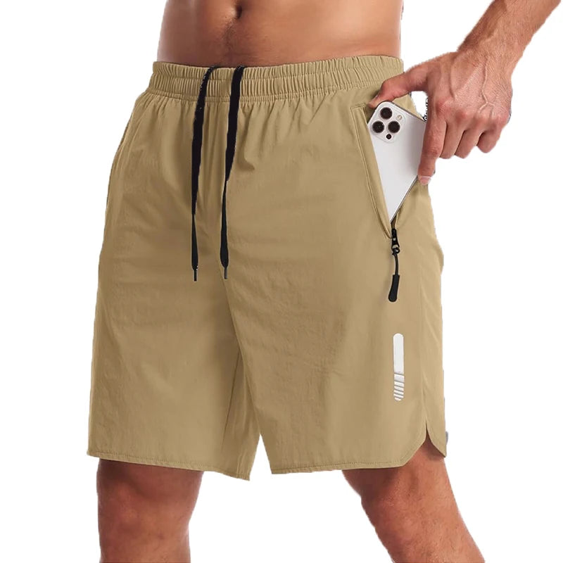 Men's Nylon Elastane Sport Shorts for Summer Running
