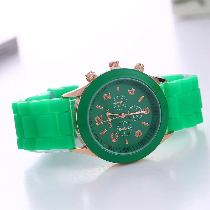 Luxury Silicone Strap Quartz Watch for Women by MALEY LifeStyle