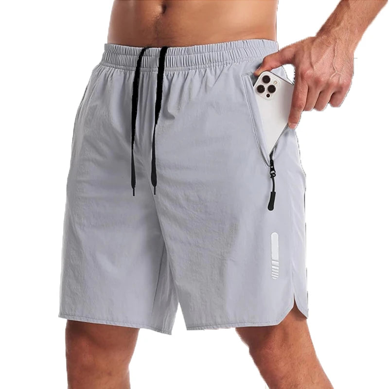Men's Nylon Elastane Sport Shorts for Summer Running